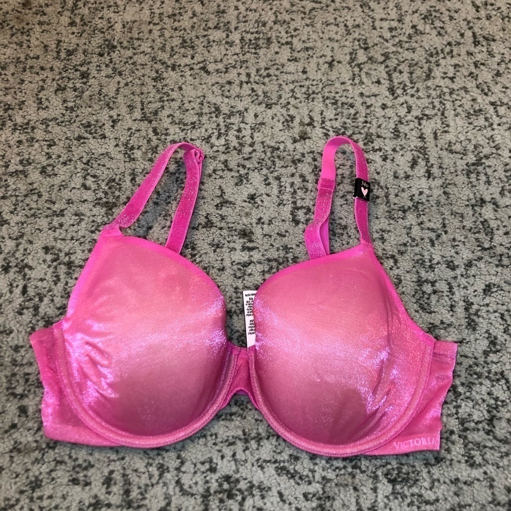 Victoria’s Secret Pink Shimmer Wired Bra Size 34D